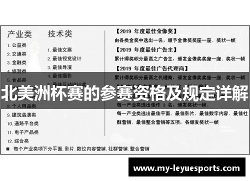 北美洲杯赛的参赛资格及规定详解